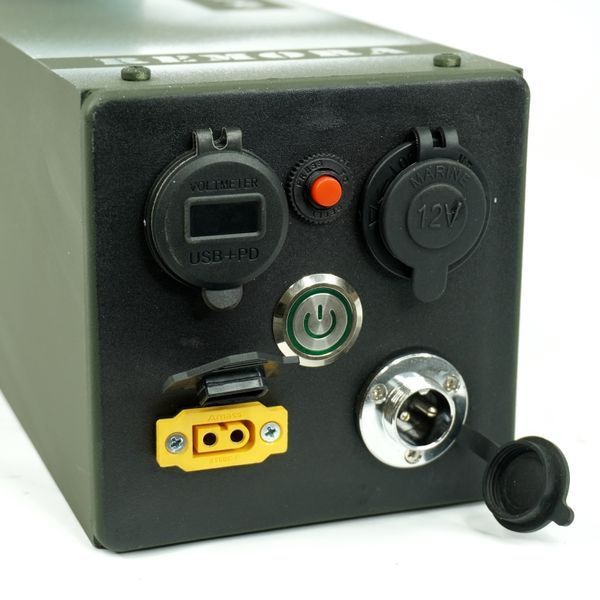 Зовнішній блок живлення зарядна станція 6S Li-ion 22,2В (18-25,2В) модель БЖ-1600 (USB+TYPE-C+12v) 080037 фото